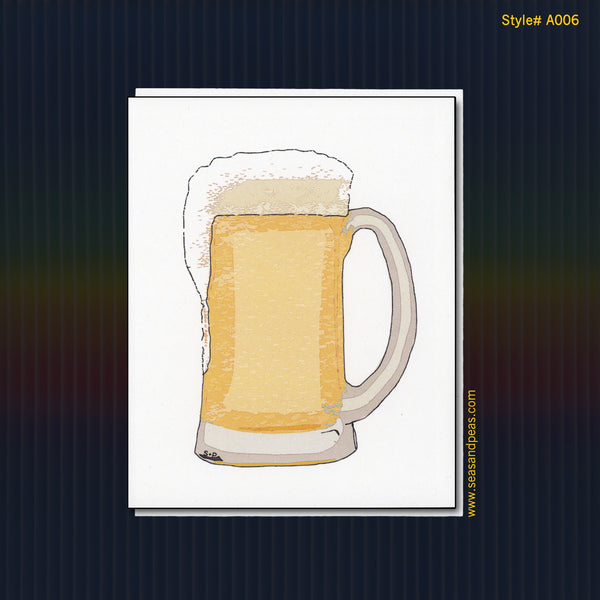Mug of Beer All-Occasion Blank Greeting Card