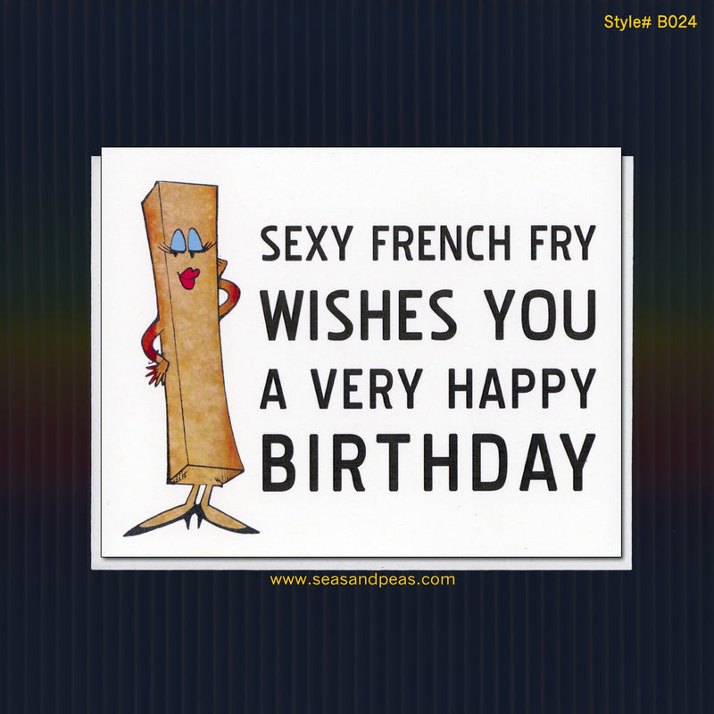 Sexy French Fry Birthday Card