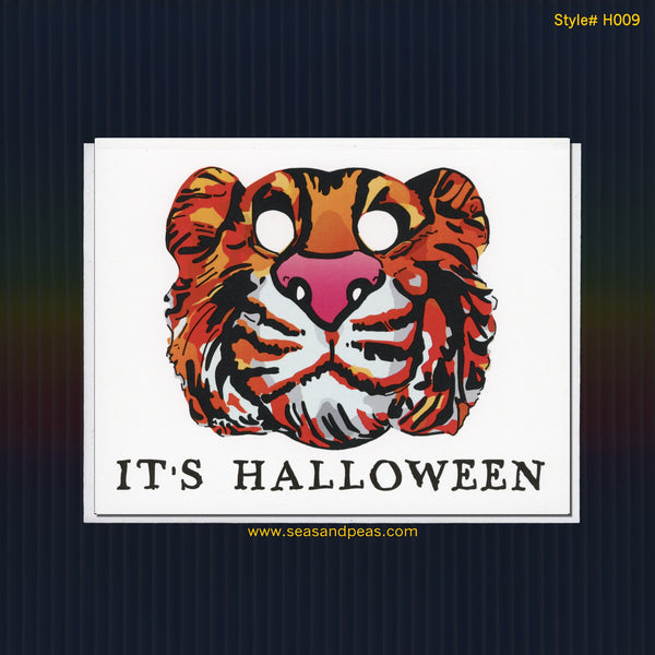 Tiger Mask Halloween Card