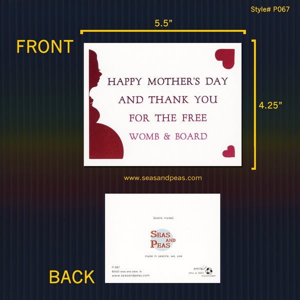 Womb & Board Mother's Day Card